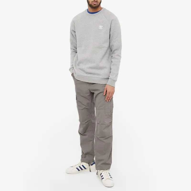 Adidas Originals Essential Crew Sweatshirt Men's Gray-1