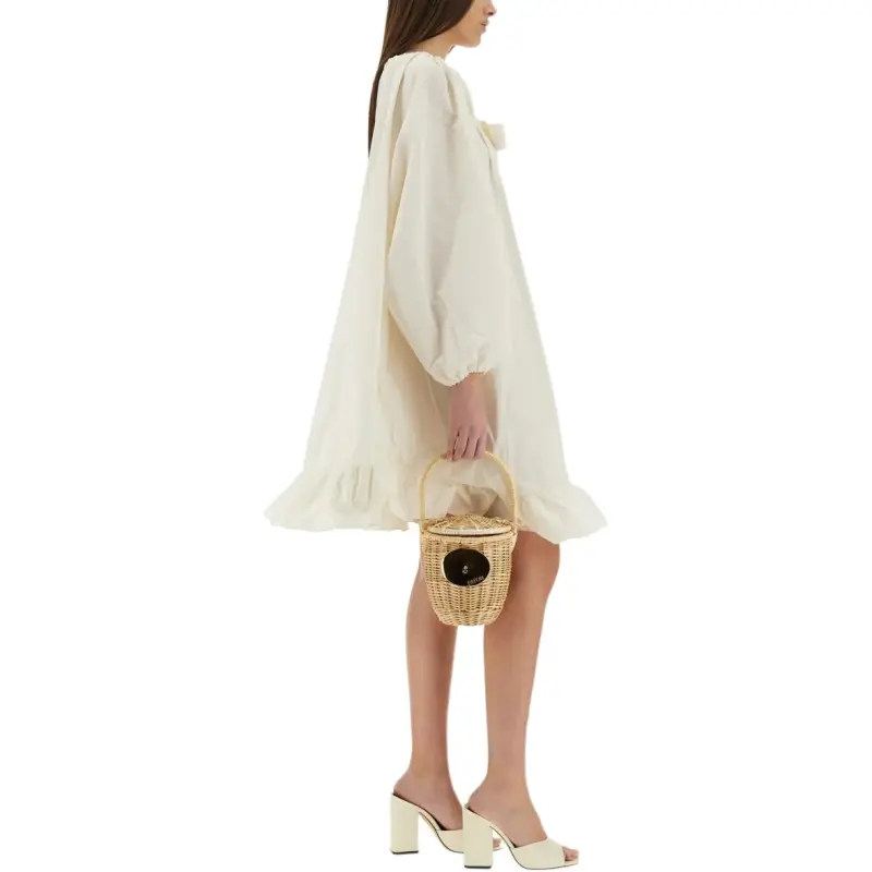 Patou Tie neck Ruffled Minidress-2