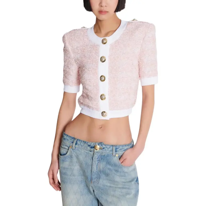 BALMAIN Cropped Cardigan-2
