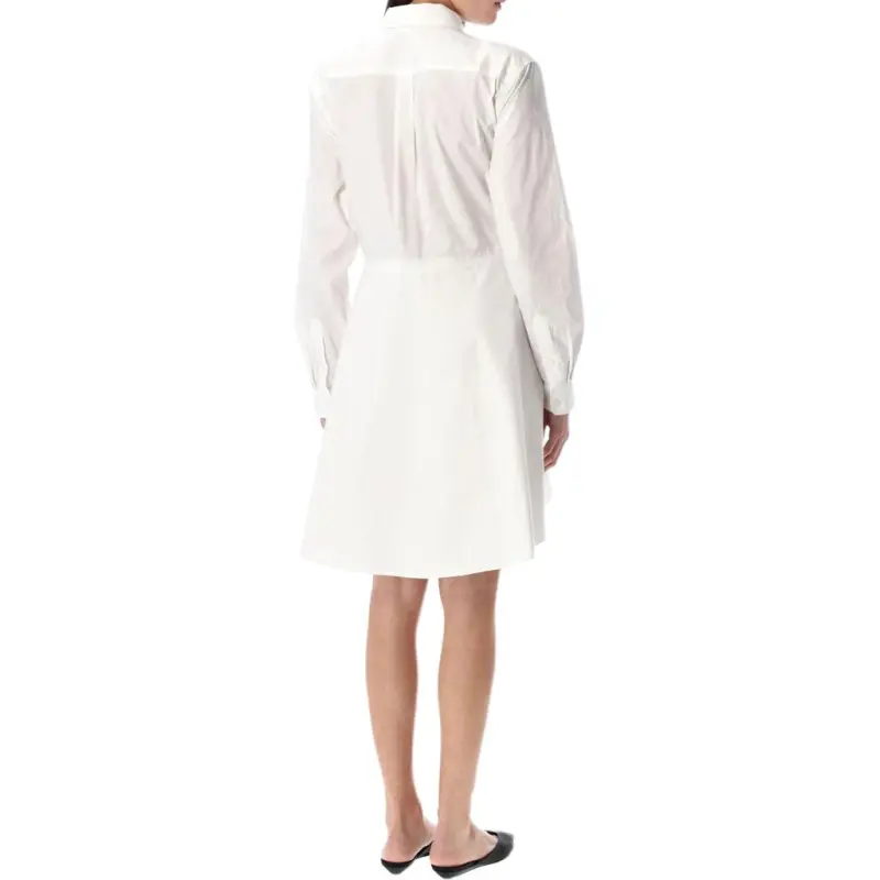 The. Garment Long Sleeved Dress Women's White-1