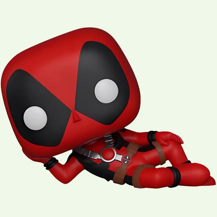 Funko POP Deadpool 2 Lying Down Deadpool Chibi Figures-1