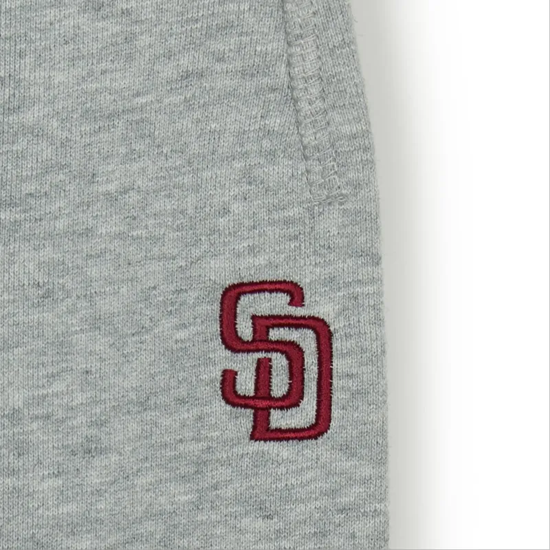 MLB San Antonio Spurs Knitted Fabric Fitted Sweatpants Unisex Gray-2