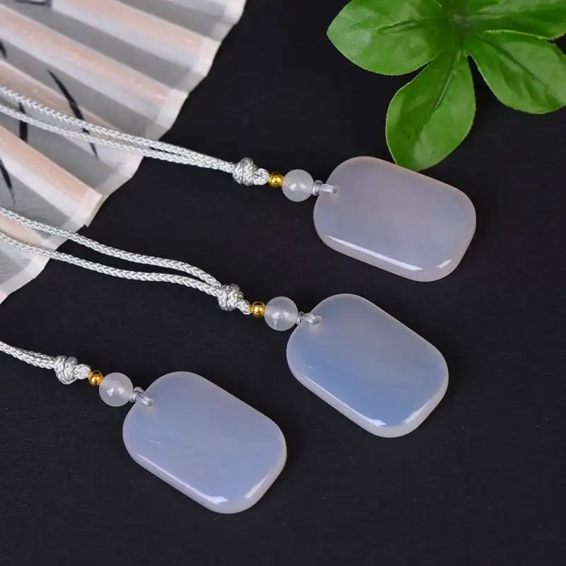 Grace Chalcedony Necklaces Unisex-4