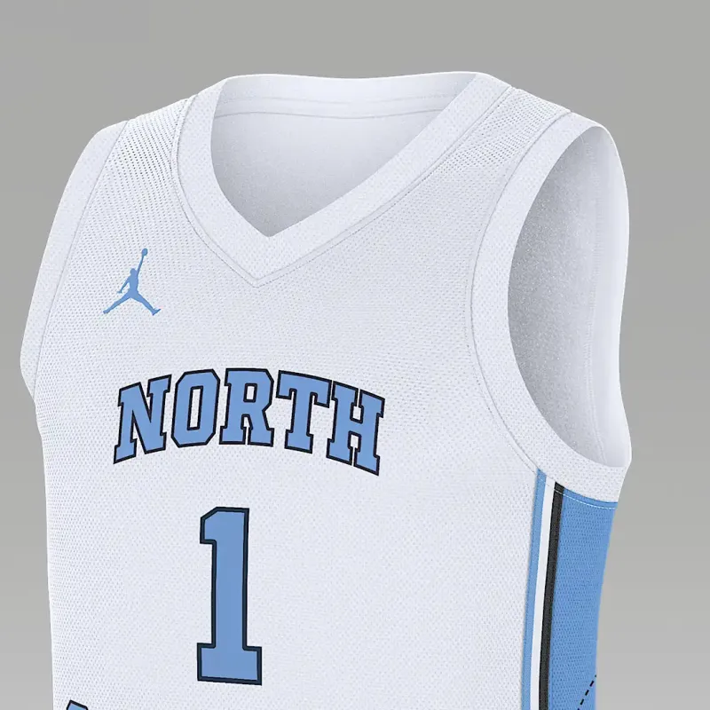 Jordan North Carolina Tar Heels Replica Men's Jordan Brand College Basketball Jersey-2