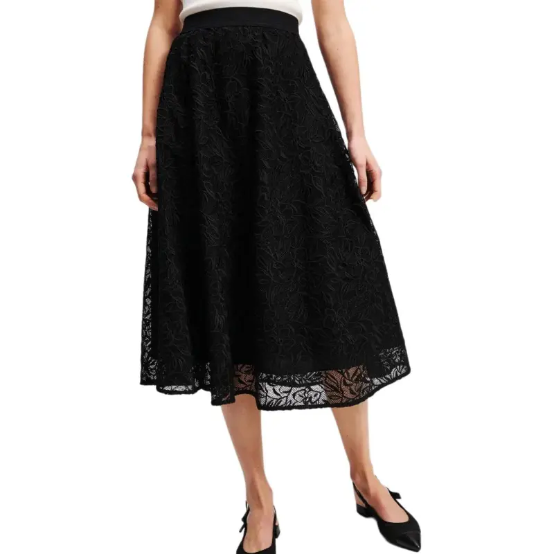KARL LAGERFELD / Karl Lagerfeld Jeans Floral embroidered Skirt-1