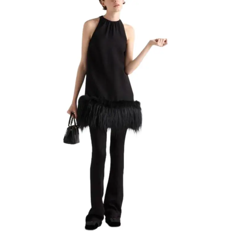 PRADA Sleeveless Dress Women's Black-1