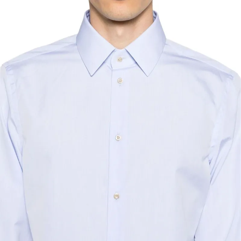 GUCCI Double G embroidered Cotton Shirt-9