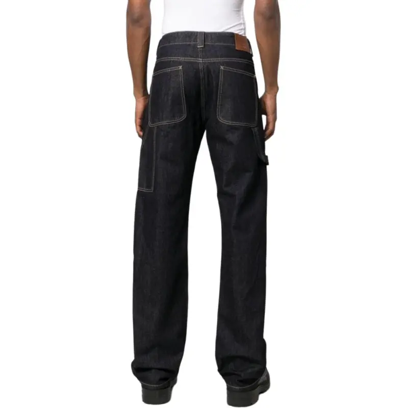 Alexander McQueen Mid Rise Straight Leg Jeans-3