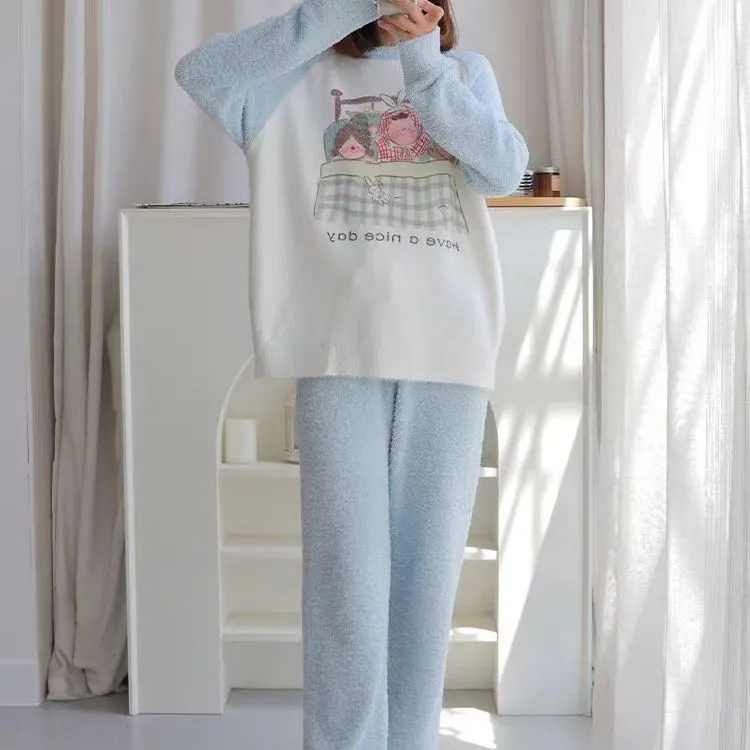WANANNI Pajama Set Women's Sky Blue-1