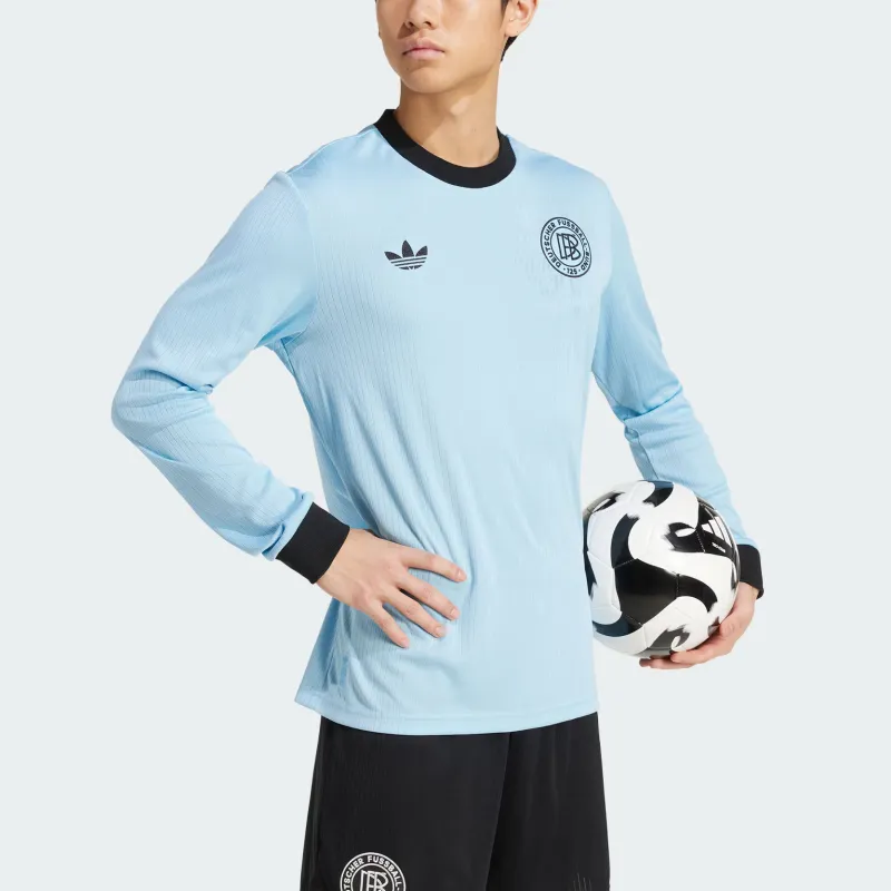 Adidas Originals ANNIVERSARY SS25 Soccer Jersey Men's Clear Blue/Black-2