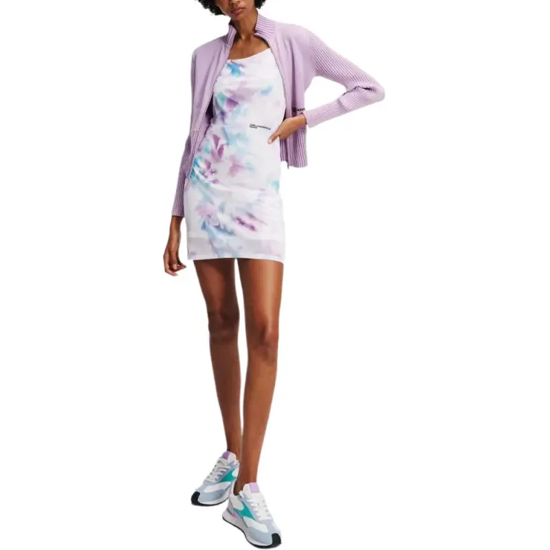 KARL LAGERFELD Slip Dress Women's White-3