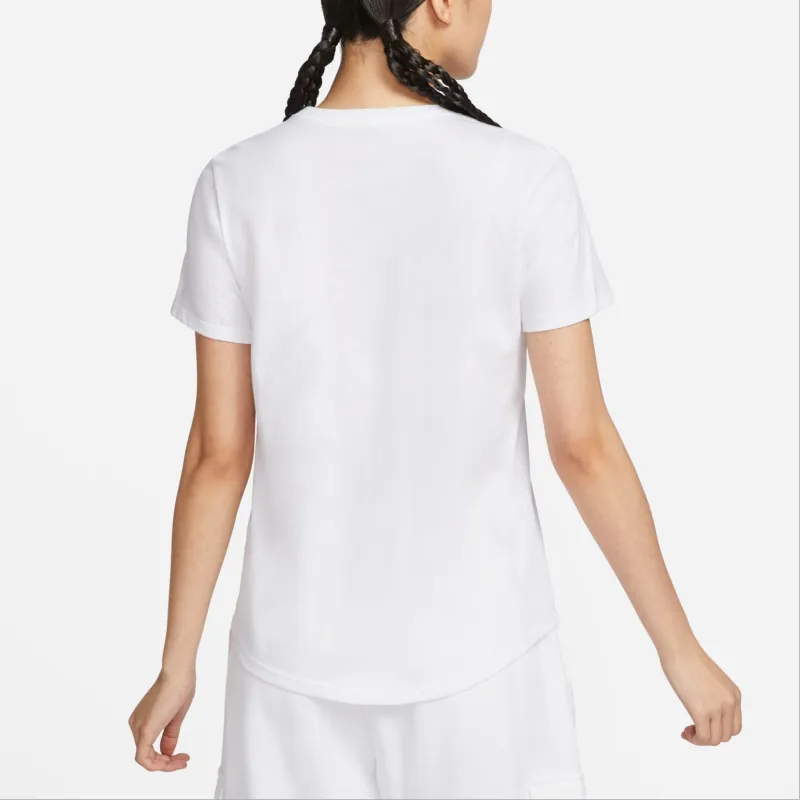 Nike Drop Shoulder Sleeve T Shirt Women's White-6