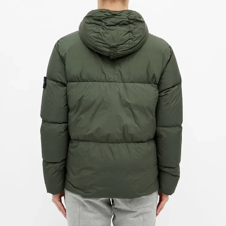 STONE ISLAND Down Jacket Coat Men's Moss Green-3