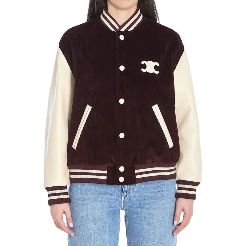CELINE Loose Teddy Jacket In Triomphe Corduroy-2