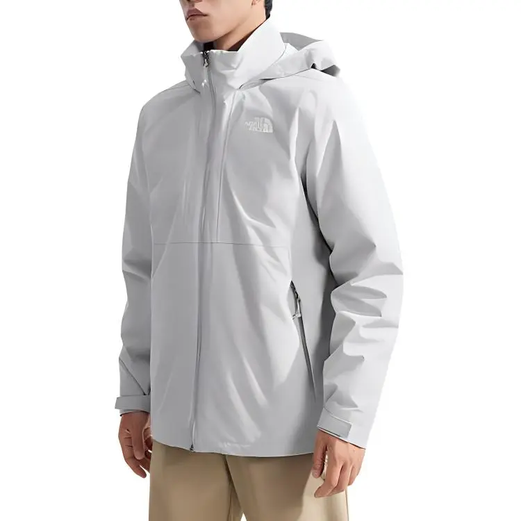 THE NORTH FACE City Outdoor Collection Waterproof And Windproof To Keep Warm Windbreaker Jacket Men's Starlight Gray-2