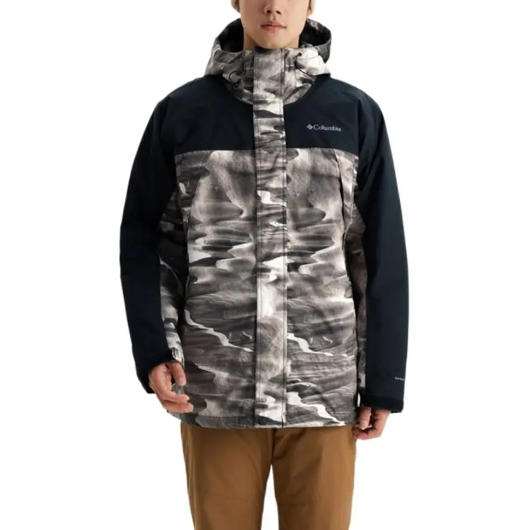 Columbia Omni-Heat Skiing And Paragliding Waterproof And Warm Windbreaker Jacket Men's Camouflage-1