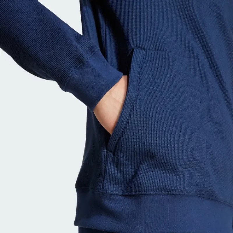 Adidas Trefoil Essentials Waffle 1/2 Zip Sweatshirt-3