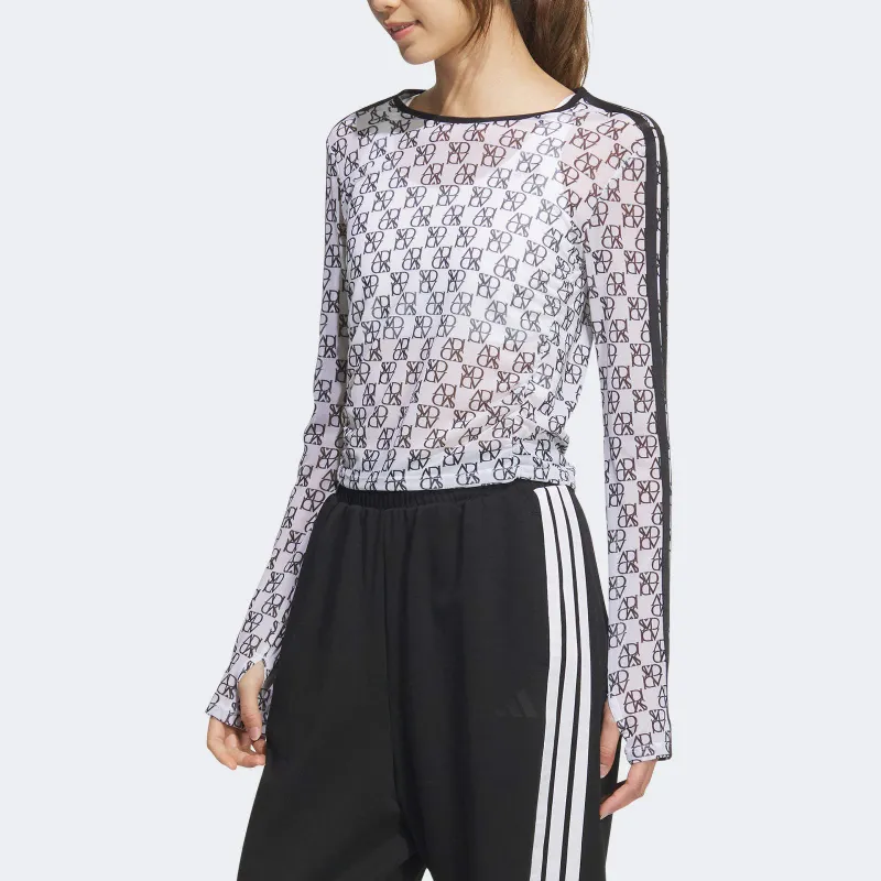 Adidas Dance T Shirt Women's White/Black-2