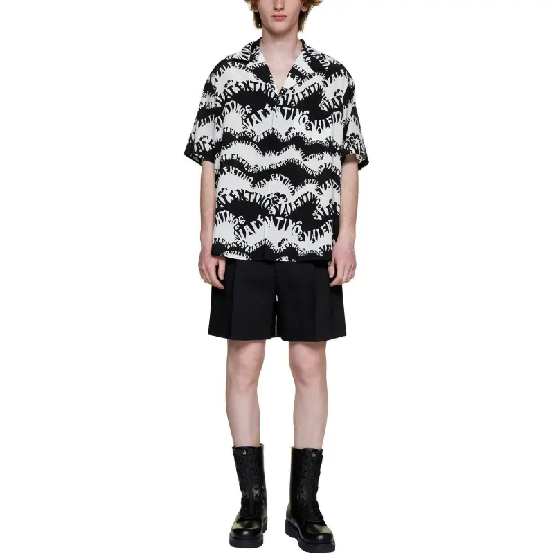 Valentino Casual Shorts Men Black-1