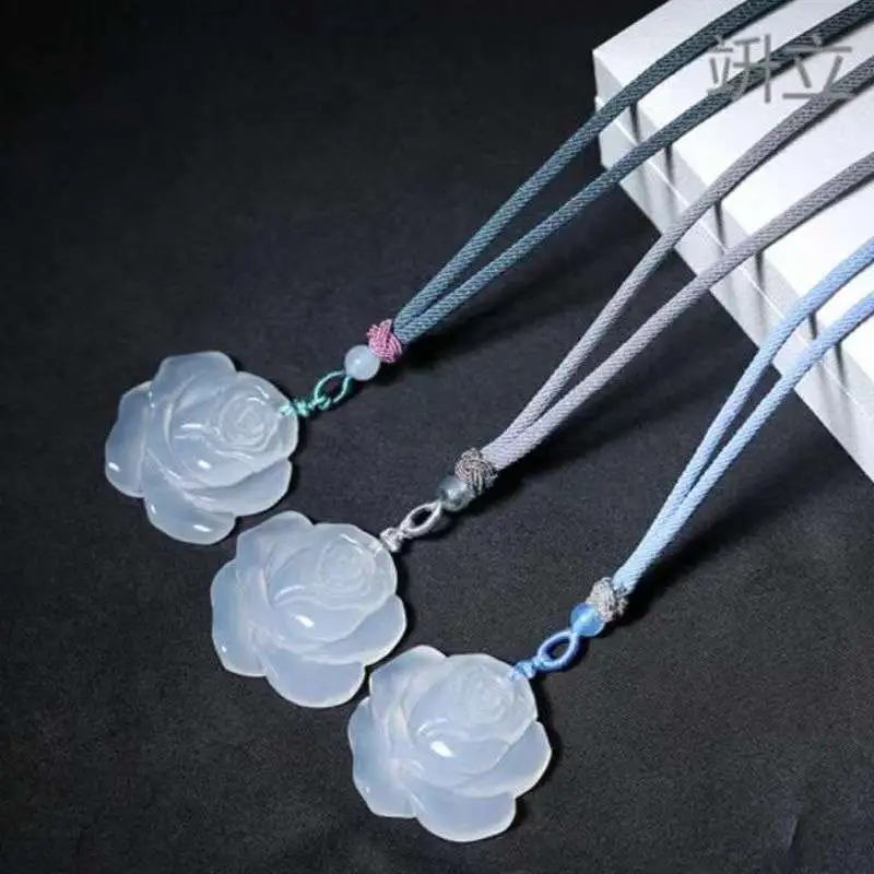 JUNWEN Jade Necklaces Unisex-4