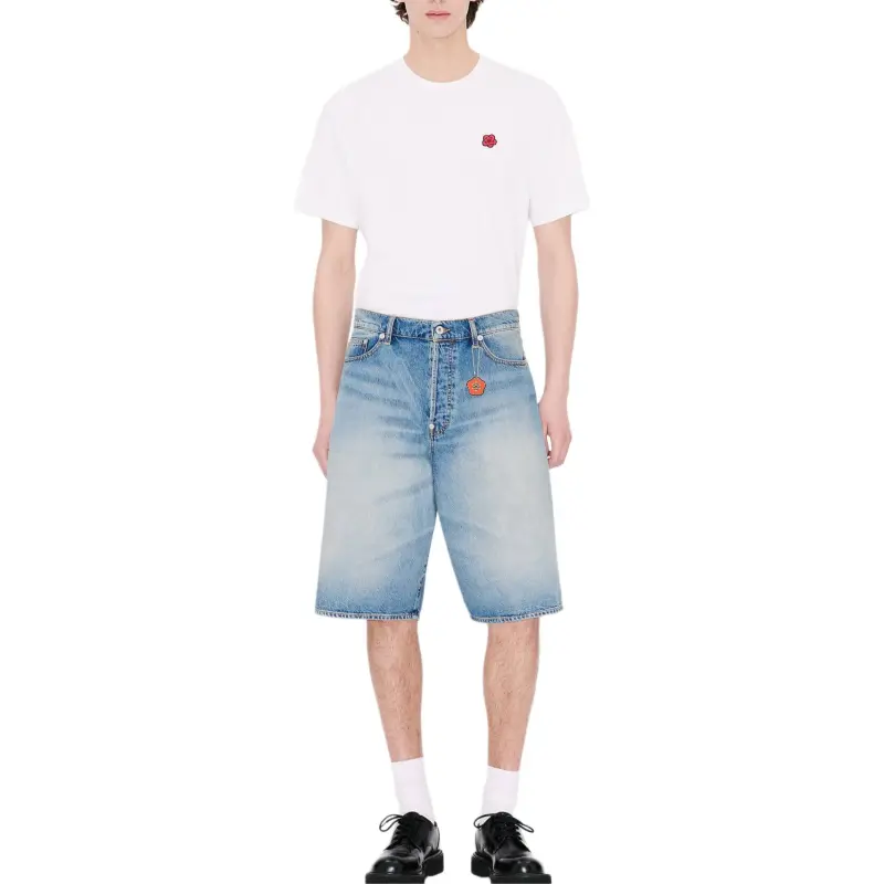 KENZO SS25 Denim Shorts Men's Blue-2