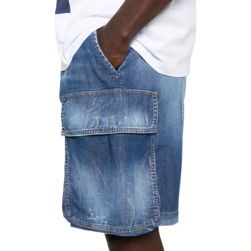 DSQUARED 2 Denim Cargo Shorts-4