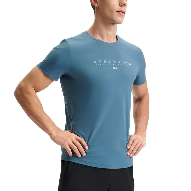 FILA AthleticsFitness Collection T Shirt Men's Blue Duck Edge DB-3