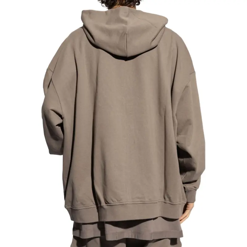 RICK OWENS X Champion Zip Up Drawstring Hoodie-4