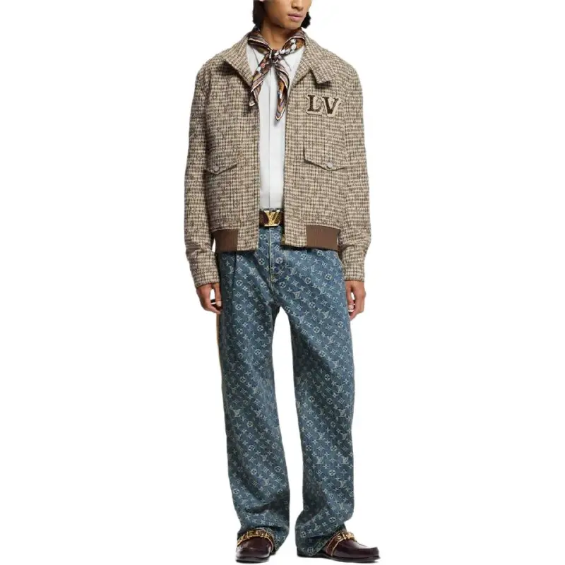 Lv Monogram Wool Harrington Blouson-1