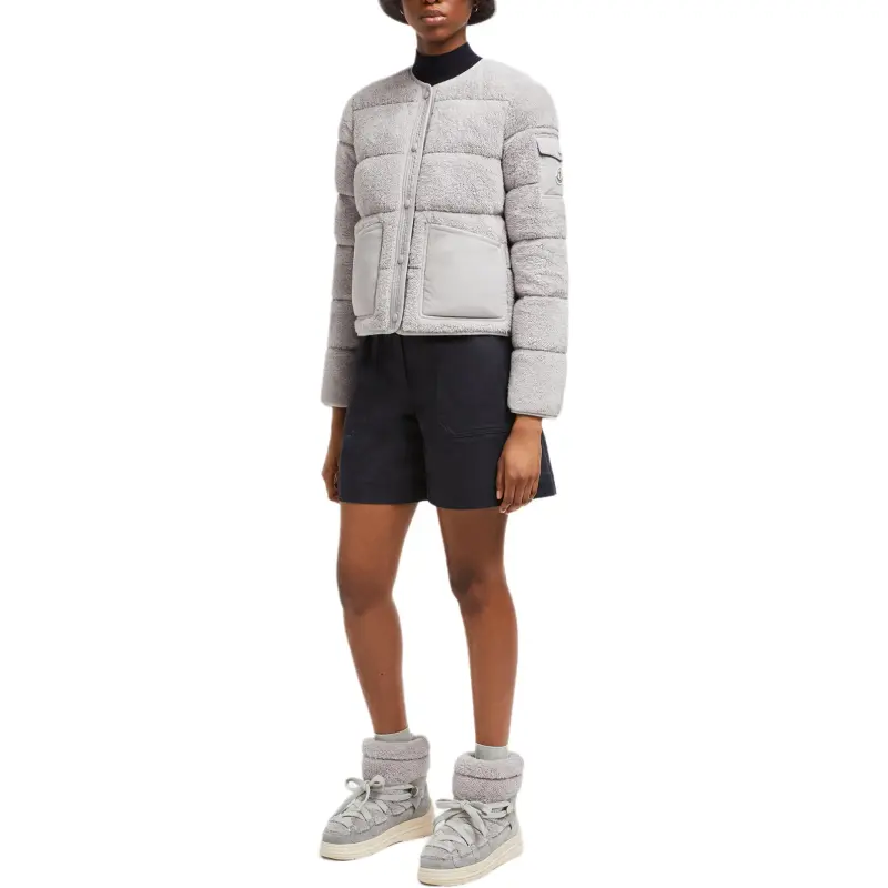 Moncler Down Jacket Women's Gray-1