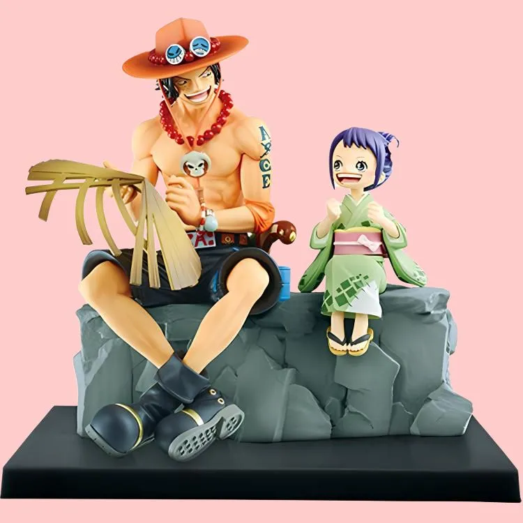 BANPRESTO Portgas D. Ace One Piece Ichiban Kuji Akashi No Kuni Act 2 A Reward Emorial Vignette Bonus Gifts-3