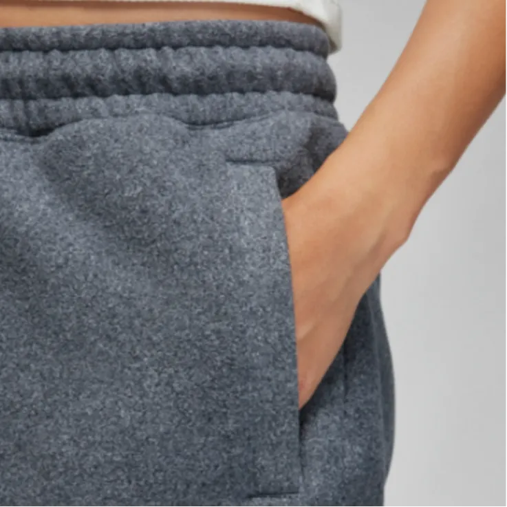 Jordan Winterized Pants Knitted Sweatpants Women's Gray-2