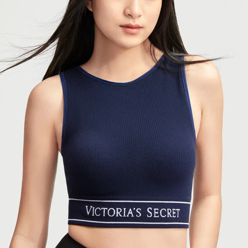 Victoria's Secret Tank Top Women's Marine Blue-1