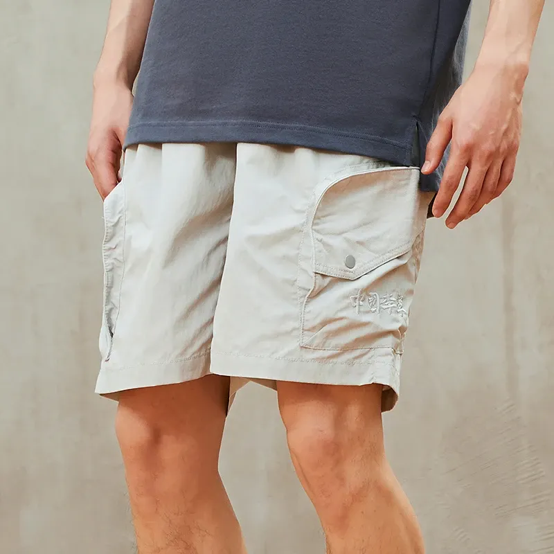LiNing China Li Ning Casual Shorts Men Gray-4