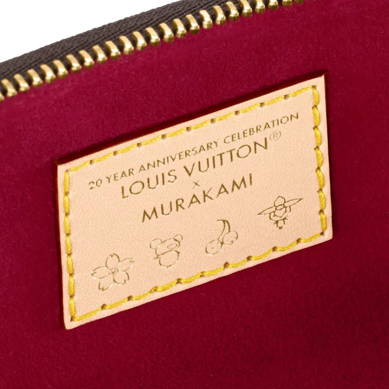 LOUIS VUITTON Takashi Murakami, Collaboration Bumbag Leather Fanny Pack Mini Women's Brown-5