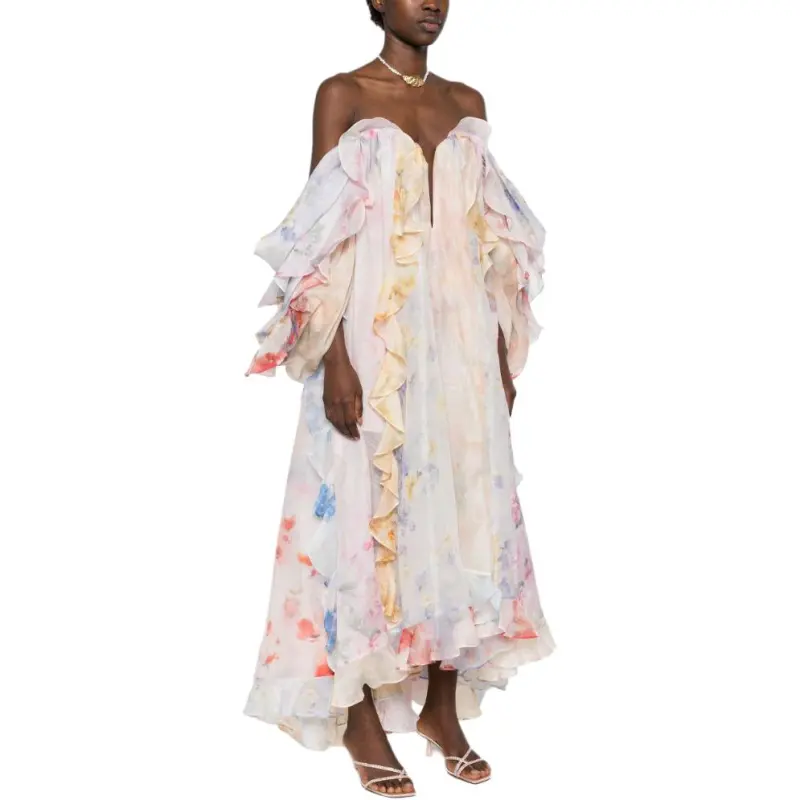 Zimmermann Strapless Ruffle Maxi Dress-3
