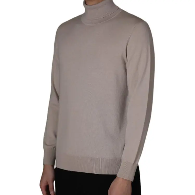 Hacikis Sweater Men's Light Beige Gray-2