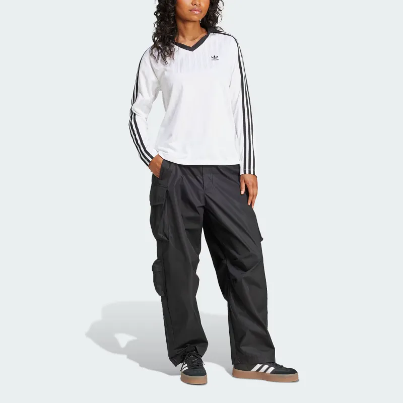 Adidas Originals ADICOLOR FOOTBALL JACQUARD Polo Shirt Women's White-1
