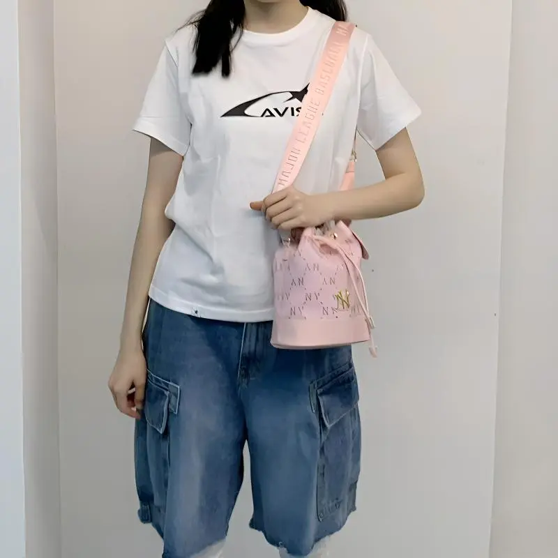 MLB Polyester Shoulder Bag, Crossbody Bag Regular Women's Milk Powder-3