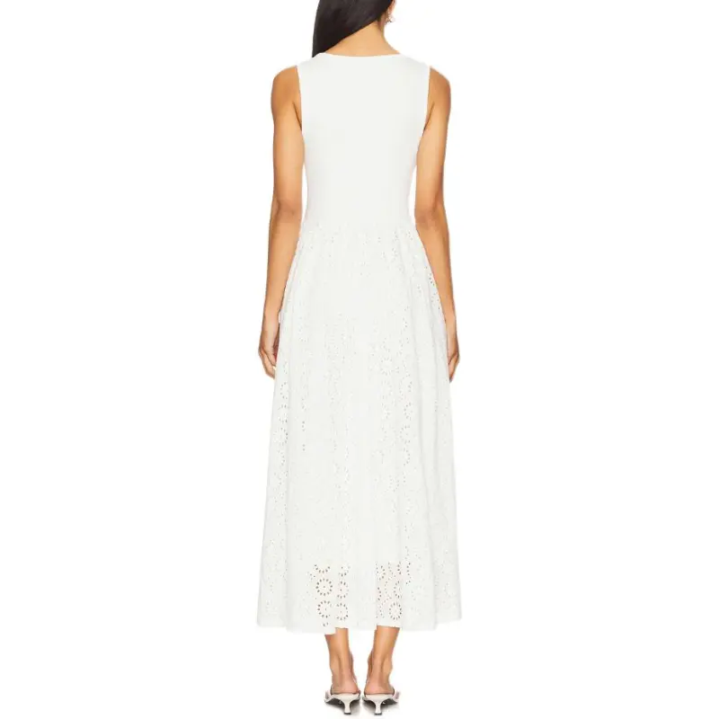 PAIGE Sleeveless Dress Women's White-1