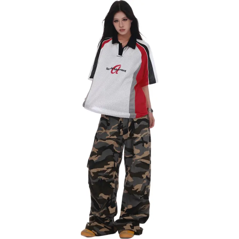 VINMUK T Shirts Unisex White Red-5