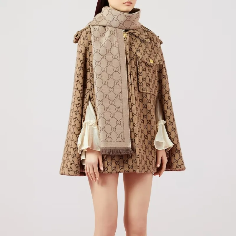 GUCCI Gg Supreme Jacquard Scarf-4