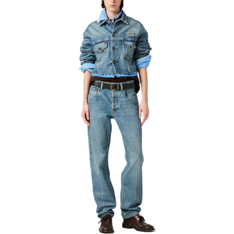 MIU MIU Denim Pants Denim-1
