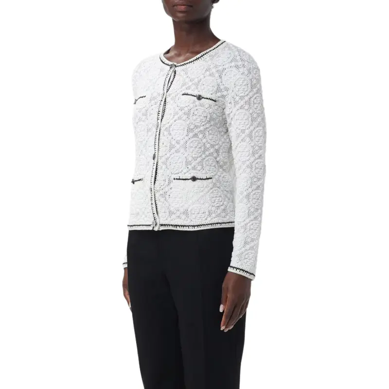 TORY BURCH Buttoned Embroidered Jacket-1