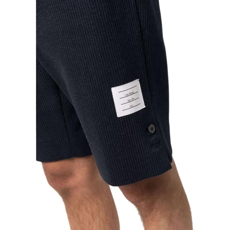 THOM BROWNE Logo Patch Bermuda Shorts-4