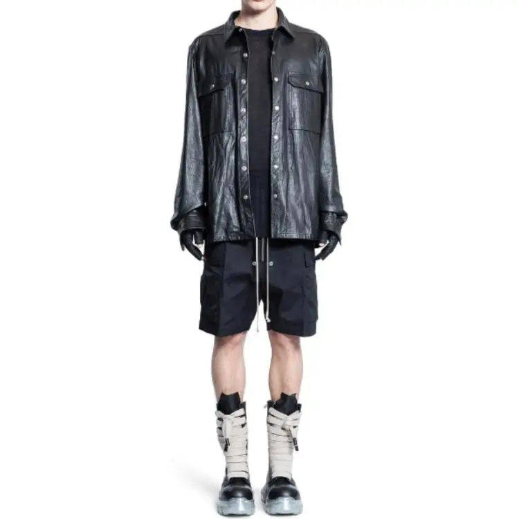 RICK OWENS Heavy Cotton Cargobela Shorts-4