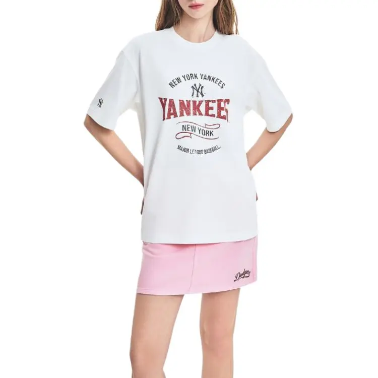 MLB Denim Short Skirts Women's Pink-3