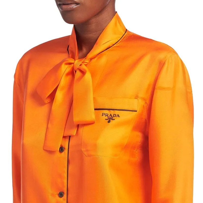 PRADA SS22 Shirt Women's Orange-2