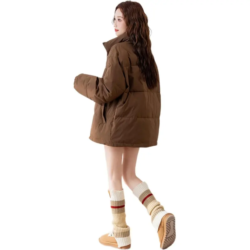 Tonlion Puffer Jacket Women's Chocolate-4