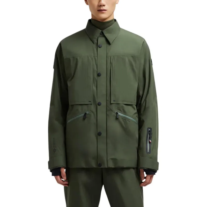 Moncler Jackets Coats Men's Dark Green-1